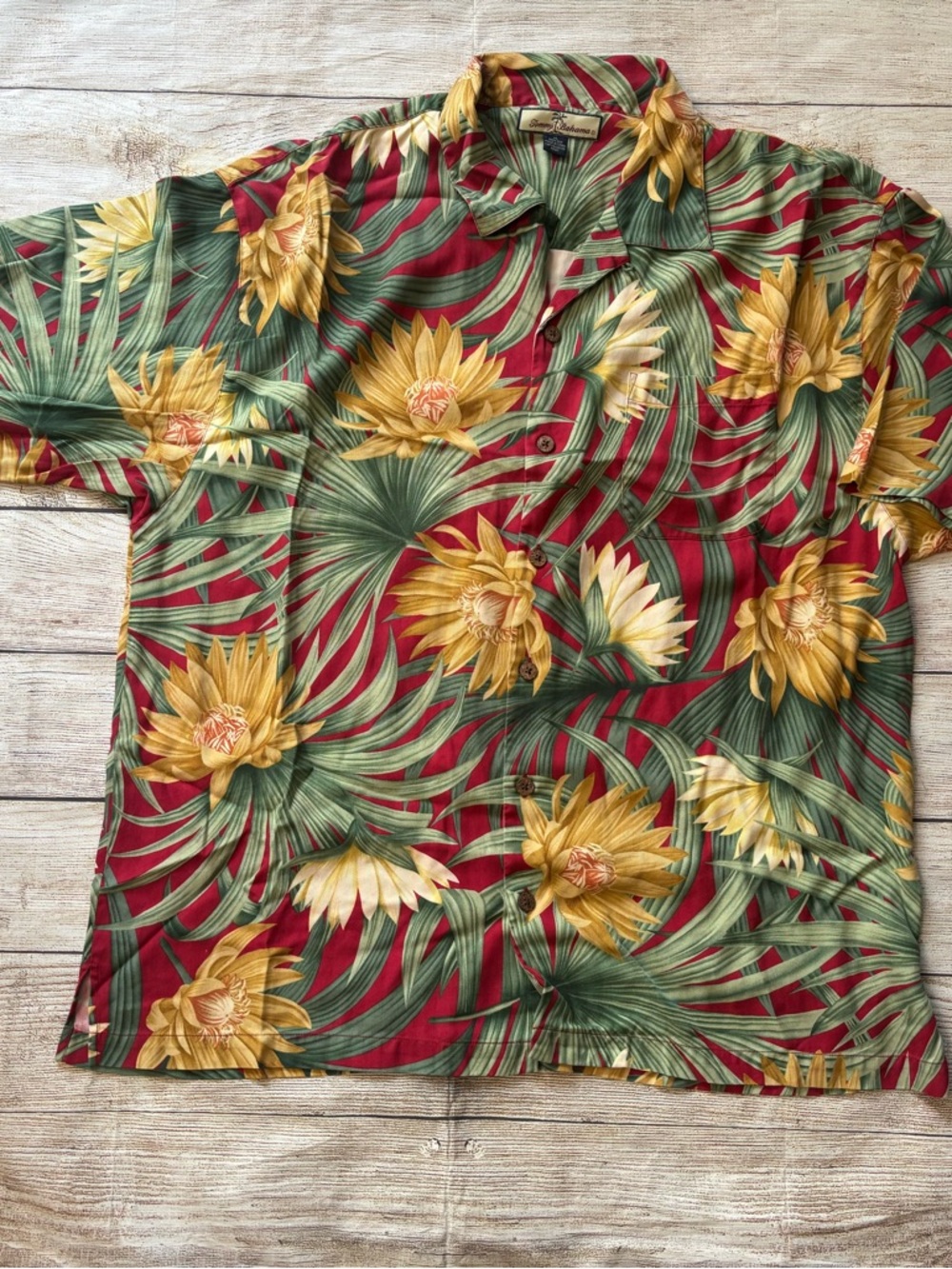 Men’s Tommy Bahama Hawaiian Silk Shirt Sz. XL
